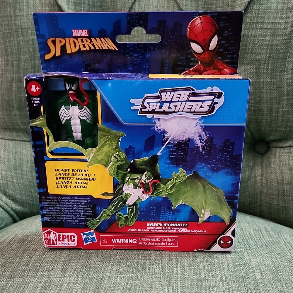 Marvel Web Splashers Green Symbiote Action Figure